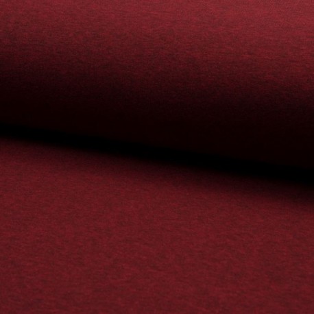 Tissu Melany Melange Rouge Foncé