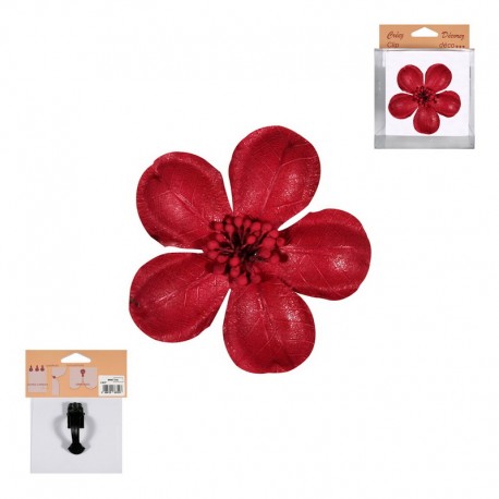 Fleur sur pince