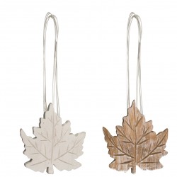 Magnet feuille bois