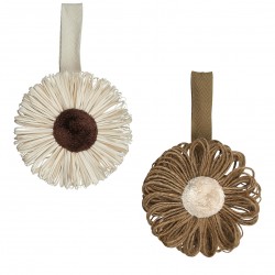 Magnet fleurs textile