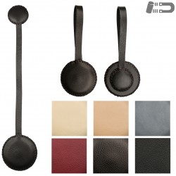 Magnet rond cuir