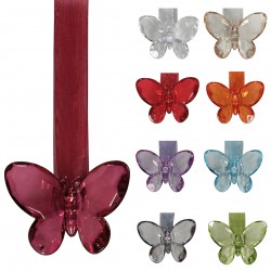 Magnet papillon transparent