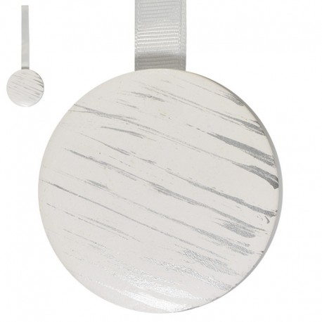Magnet rond bois patine