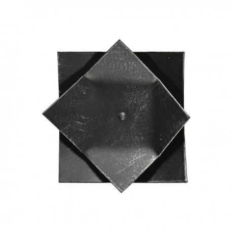 Clip metal double carres