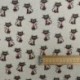 Tissu Demi Panama Sweet Cats Fond Coloris Lin
