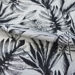Tissu Jacquard Orphée Noir