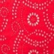 Tissu Coton Broderie Uni Rouge