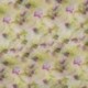 Tissu Marocain Imprimé Digital Fleurs Vert Violet