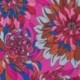 Tissu Viscose Support Jersey Imprimé Fleur Fuschia