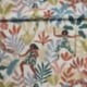 Tissu Toile Imprimée Samba Blanc 