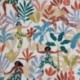 Tissu Toile Imprimée Samba Blanc 