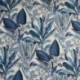 Tissu Toile Imprimée Reva Bleu