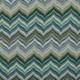 Tissu Viscose Support Jersey Imprimé Zigzag Vert 