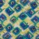 Tissu Viscose Chally Cubes Citron Vert 