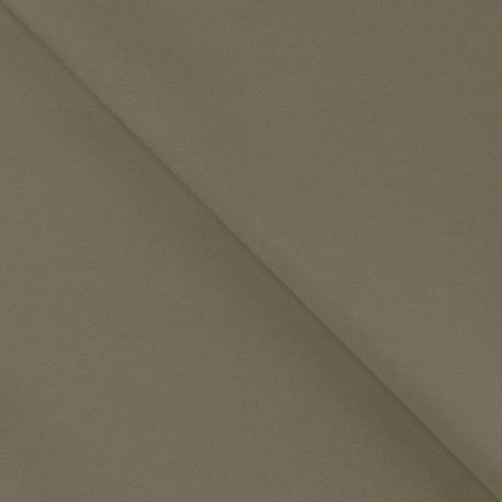 Tissu Popeline Coton Toucher Papier Kaki