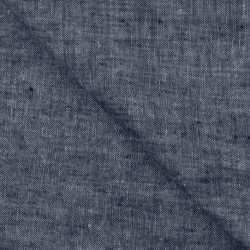 Tissu Lin Georgio Uni Navy