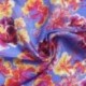 Tissu Voile Jacquard Plissé Mauve 
