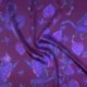 Tissu Tombé Soie Imprimé Violet