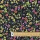Tissu Coton Craquant Imprimé Noir 
