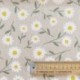 Tissu Toile Marguerite Fond Lin