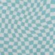 Tissu Jersey Coton Imprimé Carre Aqua 