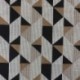 Tissu Jacquard Géometrique Marron 