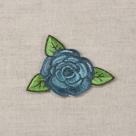 Ecusson rose - Bleu