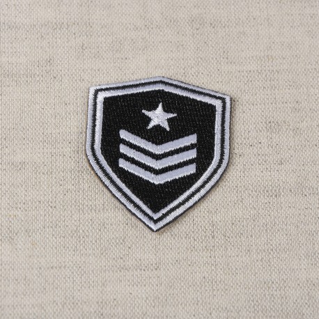 Ecusson blason armee - Army fond noir