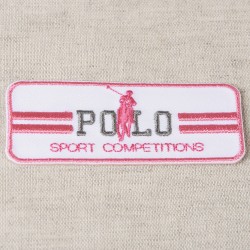 Ecusson polo sport - Blanc