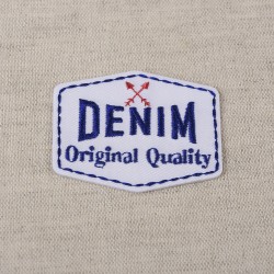 Ecusson denim original - Blanc