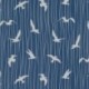 Tissu Toile Imprimée Mouette Fond Bleu