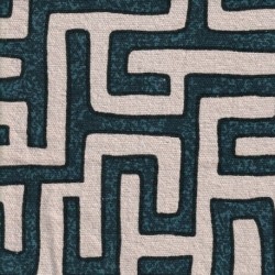 Tissu Toile Lourde Raffia Indigo 