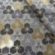Tissu toile Faro Foil Gris gold
