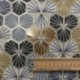Tissu toile Faro Foil Gris gold