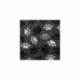 Tissu Polaire Pattes de Chien Gris Noir 