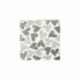 Tissu Polaire Coeurs Ecru Gris