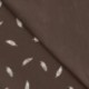 Tissu Jersey Coton Plume Marron