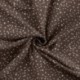 Tissu Jersey Coton Pois Marron 