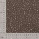 Tissu Jersey Coton Pois Marron 
