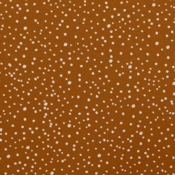 Tissu Jersey Coton Pois Caramel