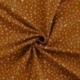 Tissu Jersey Coton Pois Caramel