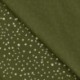Tissu Jersey Coton Pois Vert Army