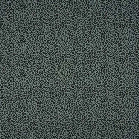 Tissu Jersey Coton Imprimé Leopard Vert