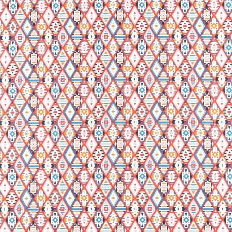 Tissu Imprimé Tex Rouge 