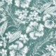 Tissu Imprimé Hibiscus Emeraude