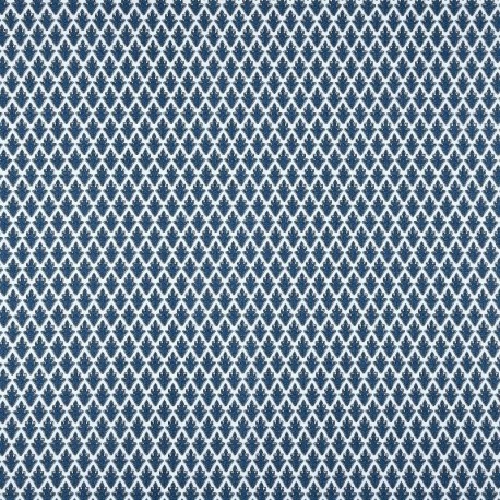 Tissu Imprimé Epice Bleu 