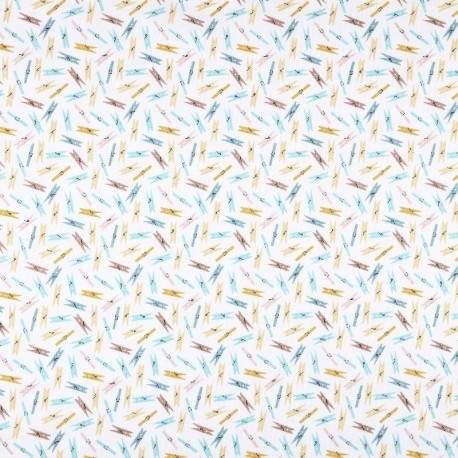 Tissu Imprimé Epingle Poudre