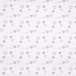 Tissu Imprimé Corazon Marsala 