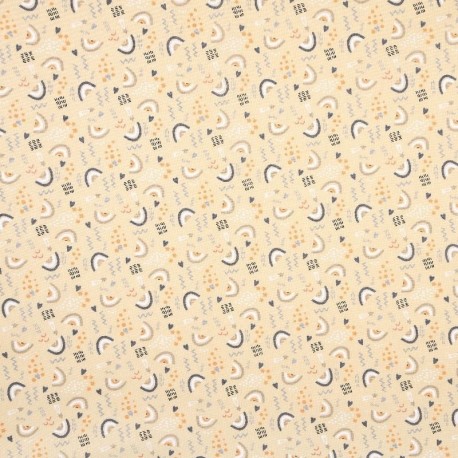 Tissu Imprimé Arci Jaune 