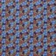 Tissu Wax Imprimé Bleu Violet 